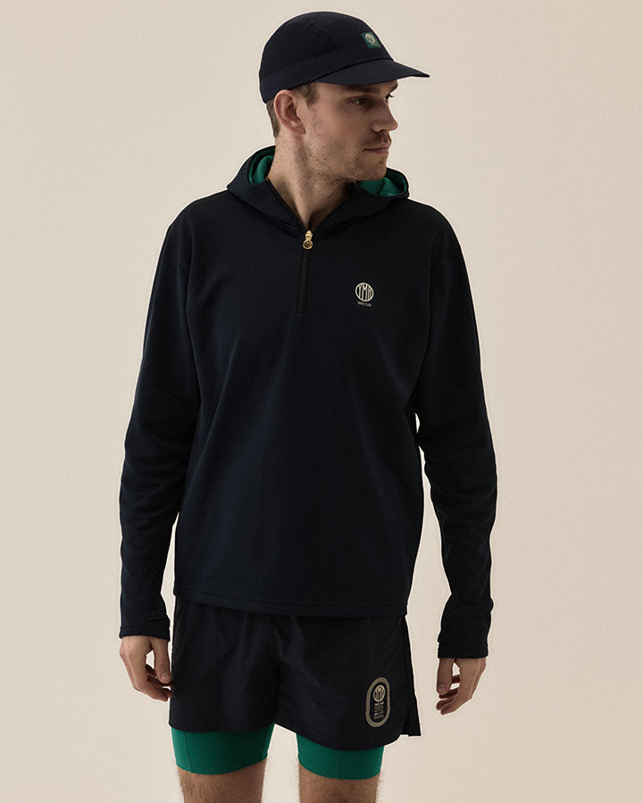 Åsunden Men's Half Zip Navy/Warm Green