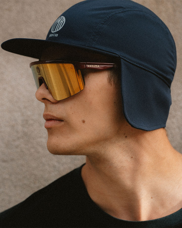 Siljan Winter Trail Cap & Åsunden Touch Gloves Navy YMR Track Club