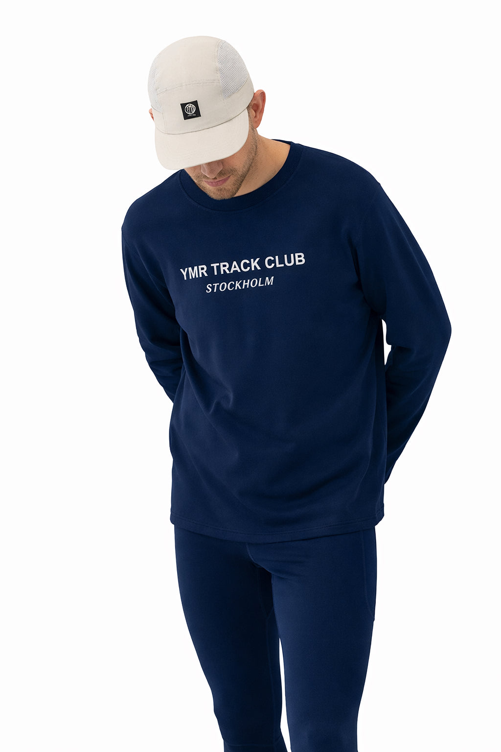 Stockholm Men's Thermal Sweatshirt Navy Long Sleeve YMR Track Club