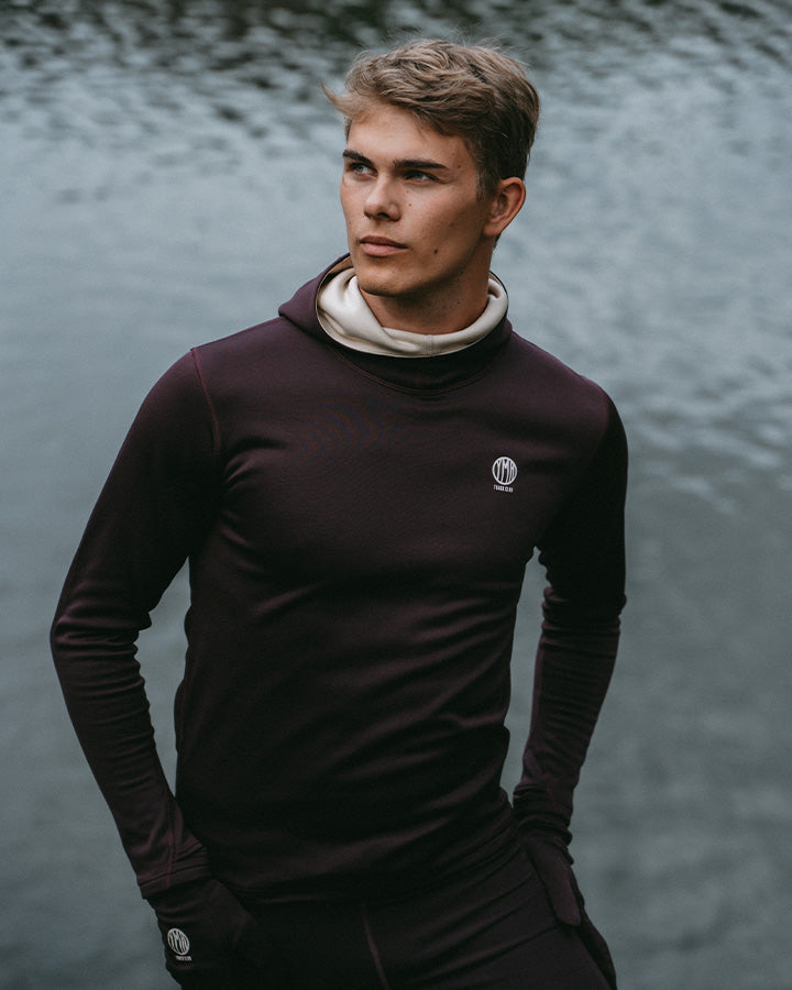 Åsunden Men's Hoodie Maroon Hoodie YMR Track Club