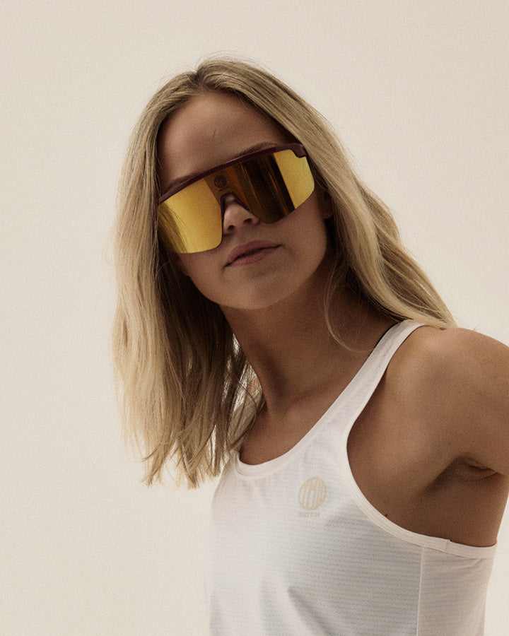 Massanella Performance Sunglasses Burgundy/Gold