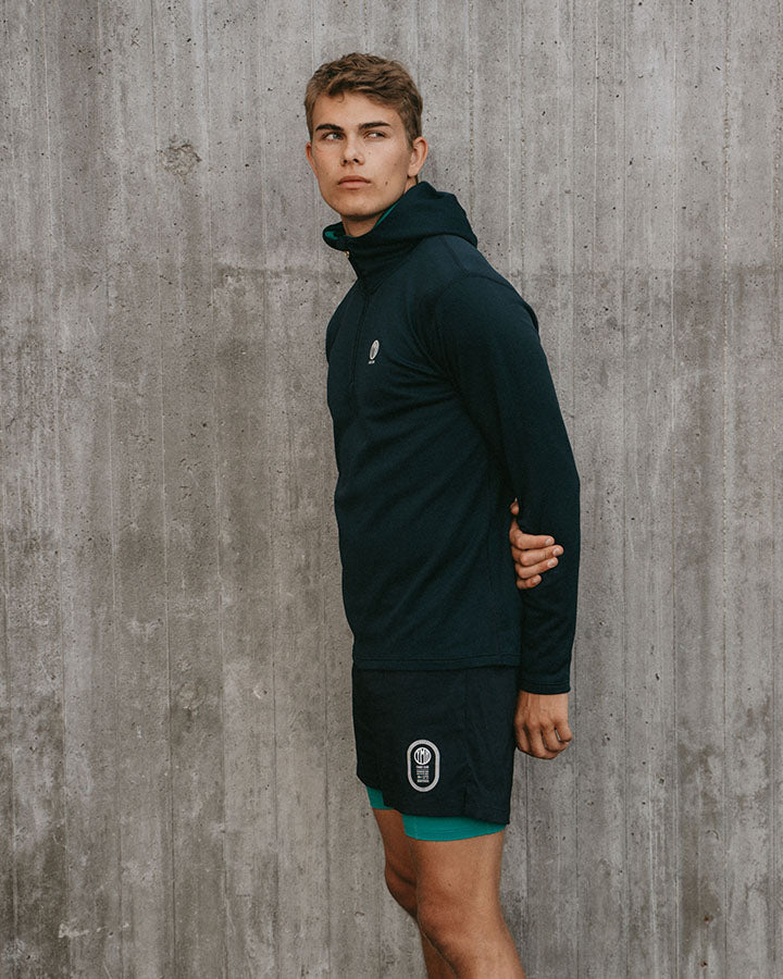 Åsunden Men's Half Zip Navy Hoodie YMR Track Club