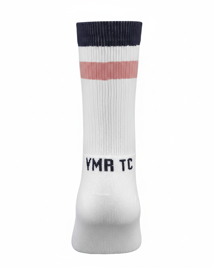 Åsunden Mid Crew Socks Off-White/Retro Pink