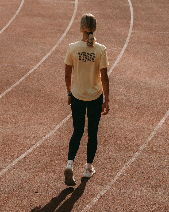 Nordic Runrise Ladies T-Shirt Light Yellow YMR Track Club