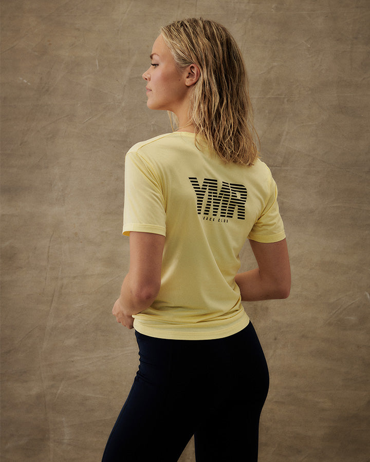 Nordic Runrise Ladies T-Shirt Light Yellow YMR Track Club