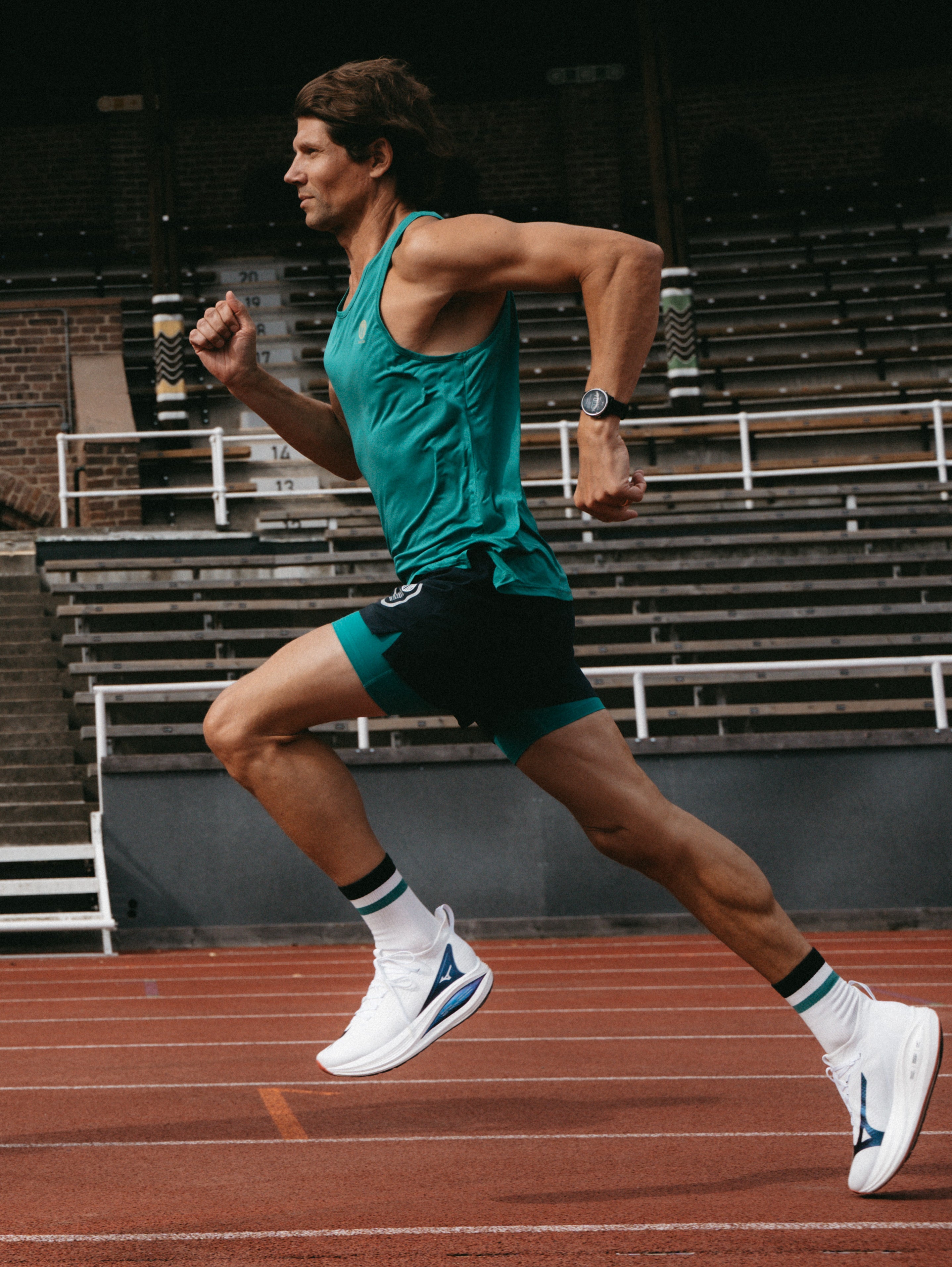 Stadion 2-1 Shorts Navy/Warm Green YMR Track Club