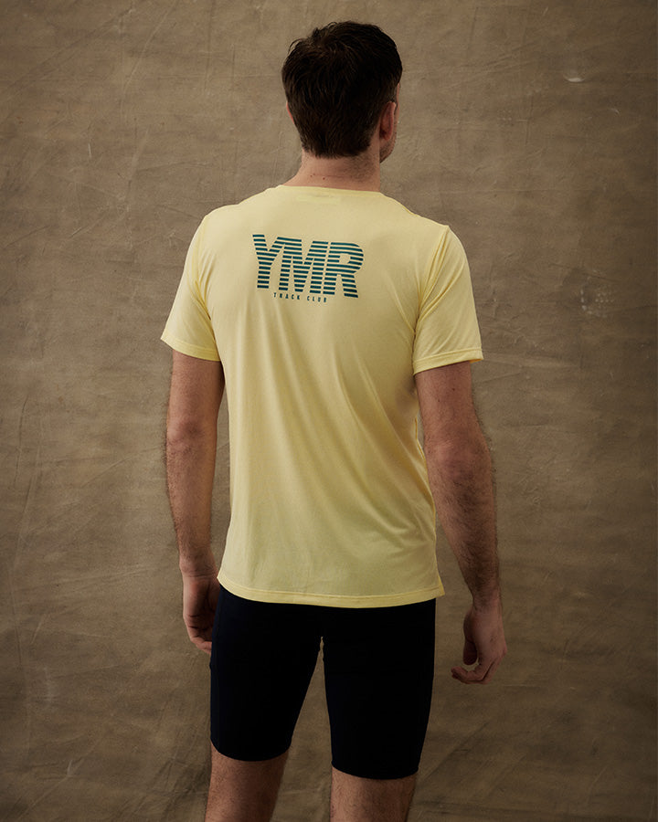 Nordic Runrise Men's T-Shirt Light Yellow YMR Track Club