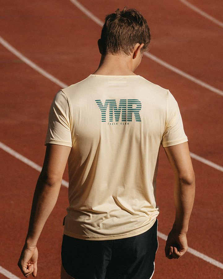 Nordic Runrise Men's T-Shirt Light Yellow YMR Track Club
