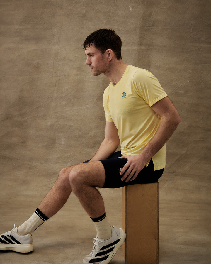 Nordic Runrise Men's T-Shirt Light Yellow YMR Track Club