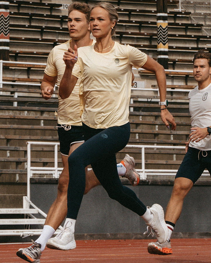 Nordic Runrise Ladies T-Shirt Light Yellow YMR Track Club