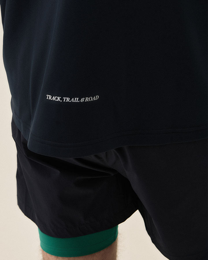 Åsunden Men's Half Zip Navy/Warm Green