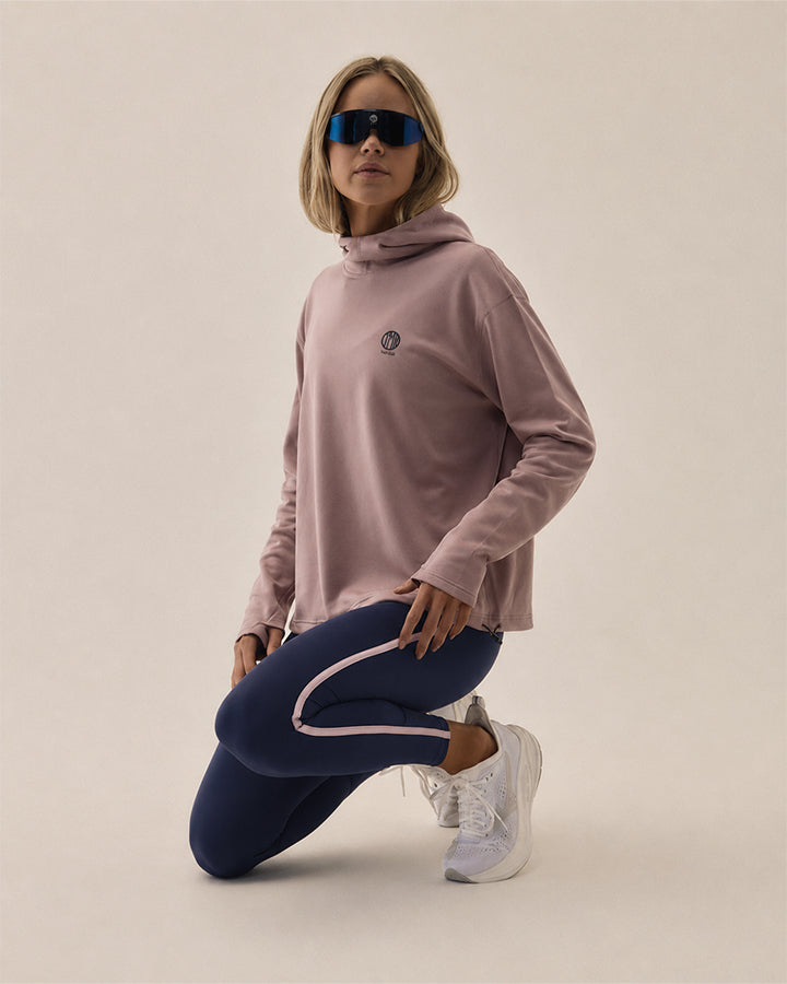 Kvarnholmen Lds Tights Navy / Pink Tights YMR Track Club