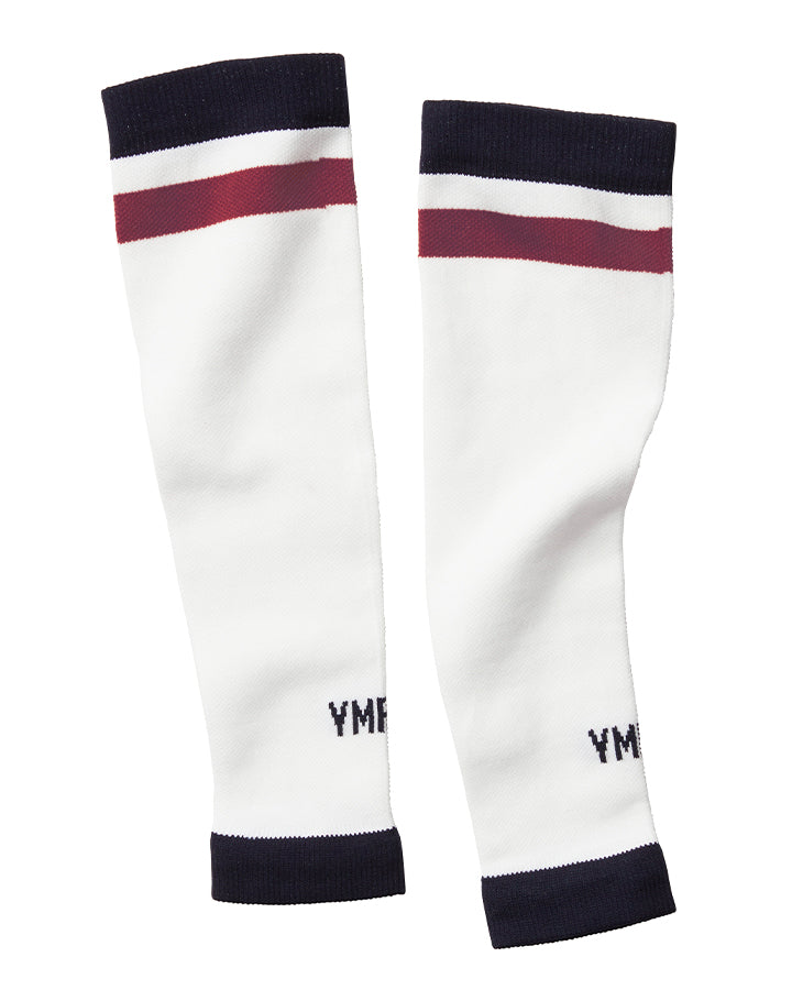 Bäckaryd Arm Sleeves Off-white/Burgundy YMR Track Club