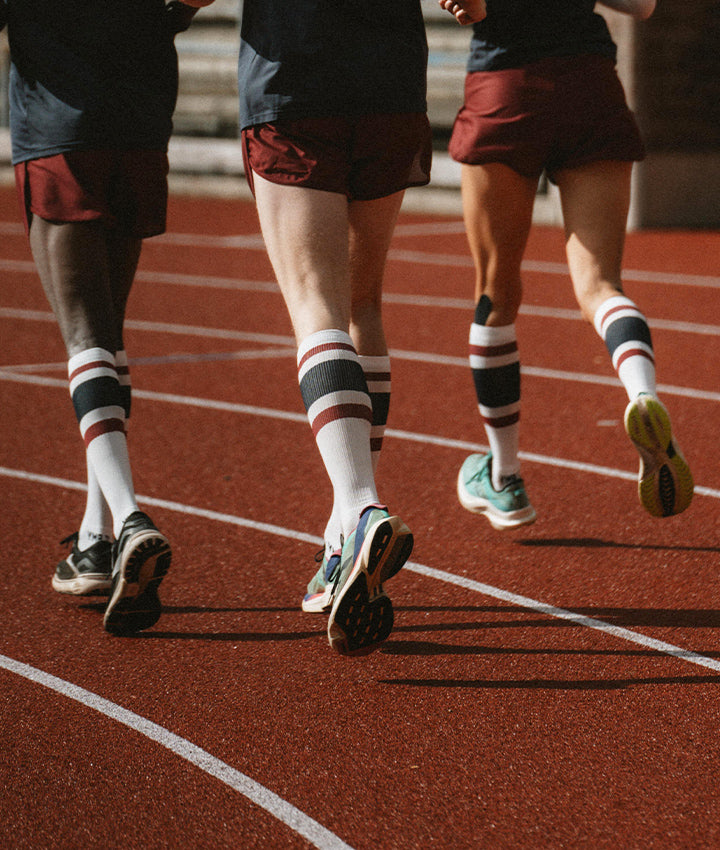 Åsunden Compression Socks Off-White/Navy Socks YMR Track Club