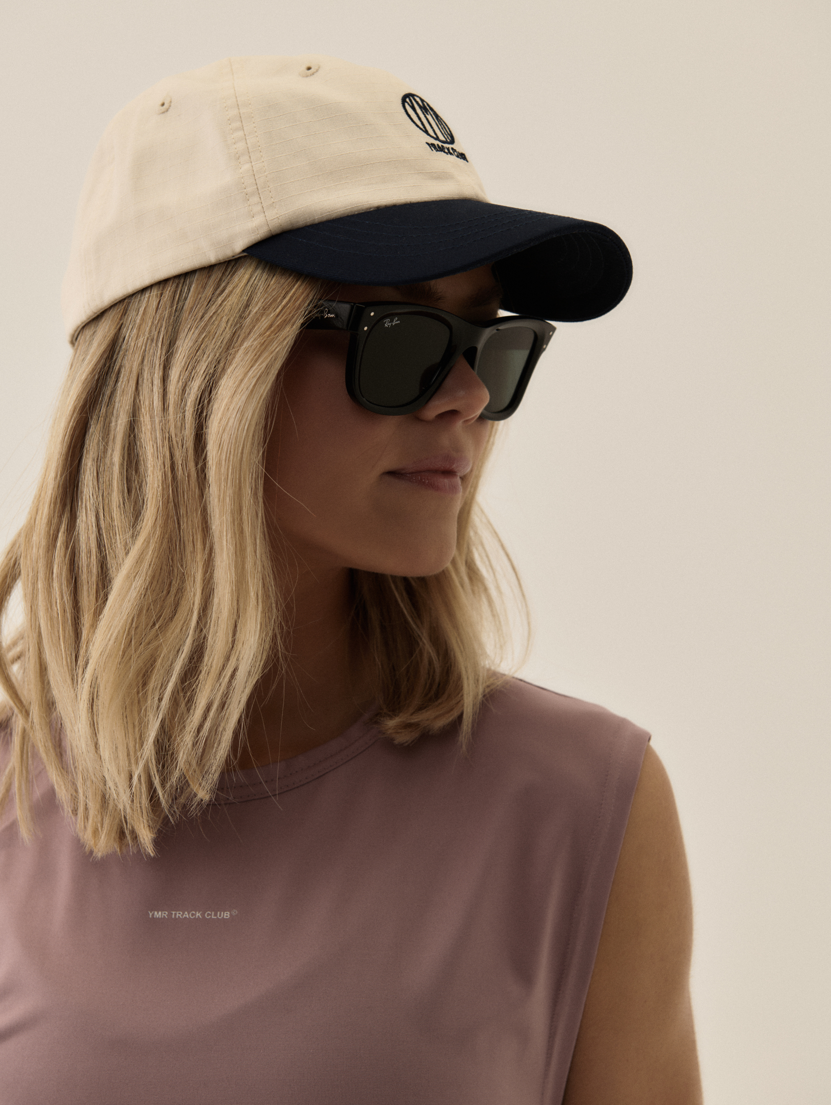 Sandhamn Socks + Sandhamn Cap Off-White/Navy YMR Track Club