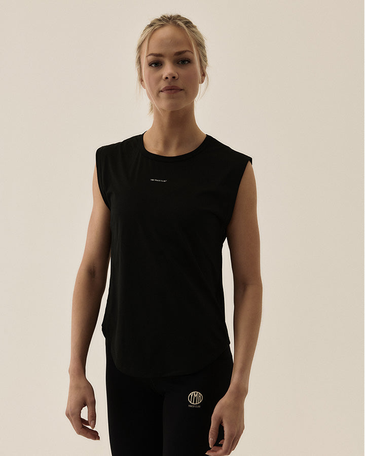 Sandhamn Lds Vest Black Vest YMR Track Club
