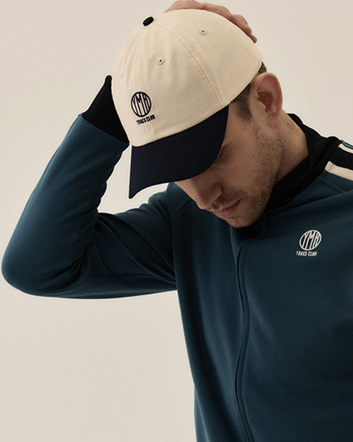 Sandhamn Socks + Sandhamn Cap Off-White/Navy YMR Track Club