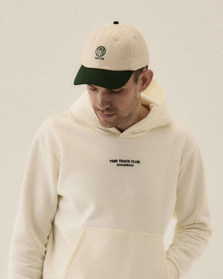 Sandhamn Casual Cap Off-white/Green Cap YMR Track Club