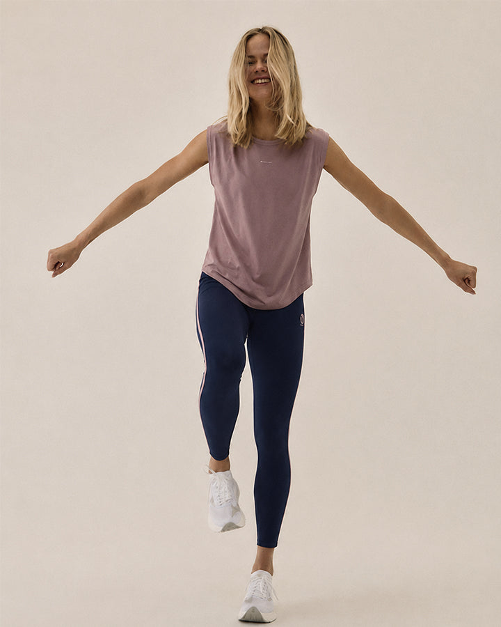Kvarnholmen Lds Tights Navy / Pink Tights YMR Track Club