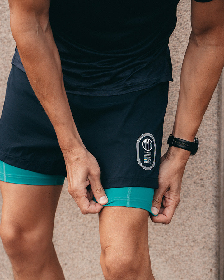 Stadion 2-1 Shorts Navy/Warm Green YMR Track Club