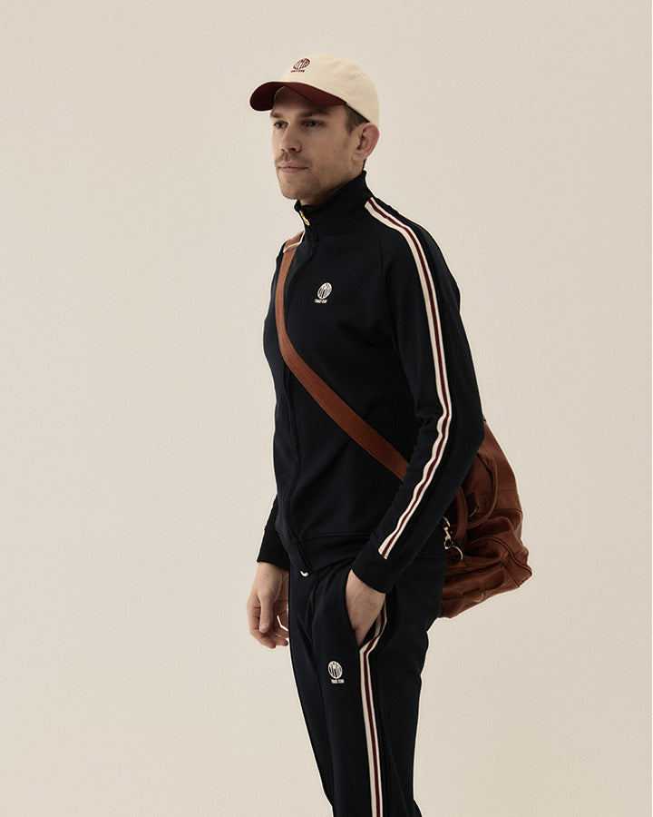 Sandhamn Casual Cap Off-white/Burgundy Cap YMR Track Club