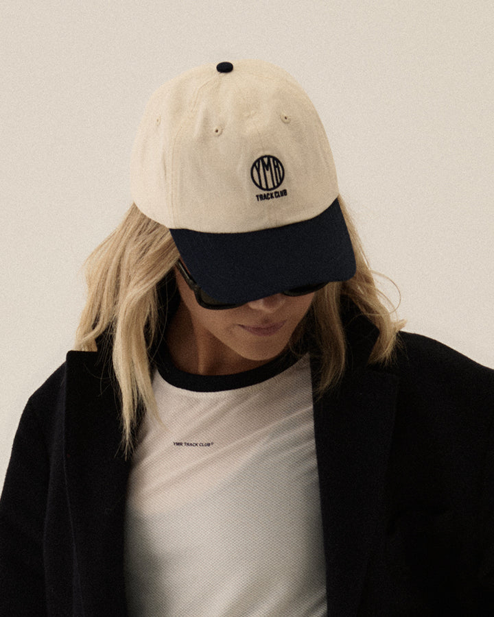 Sandhamn Casual Cap Off-white/Navy Cap YMR Track Club