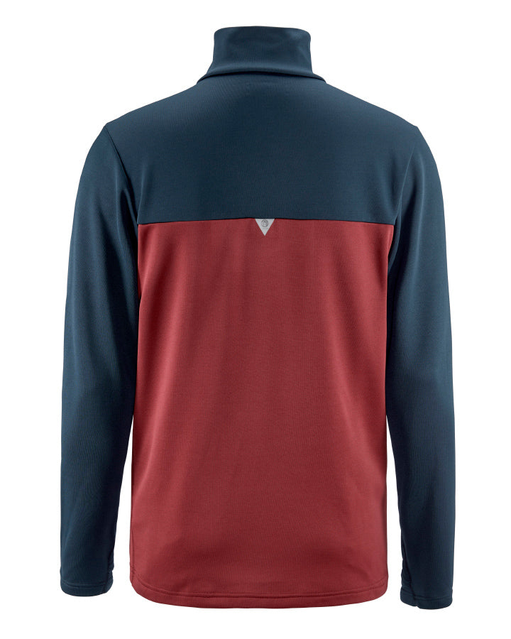 Åsunden Men's Half Zip Navy/Burgundy Long Sleeve YMR Track Club   