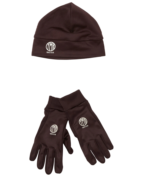 Siljan Beanie & Åsunden Touch Gloves Maroon YMR Track Club