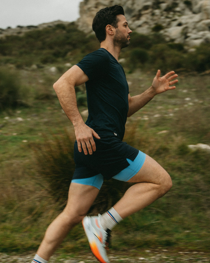 Club Running T-Shirt Navy T-shirt YMR Track Club