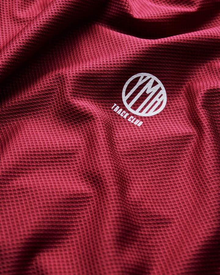 Söder Mälarstrand Vest Burgundy Singlet YMR Track Club   