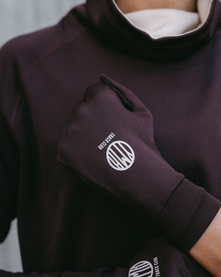 Åsunden Touch Gloves Maroon Gloves YMR Track Club
