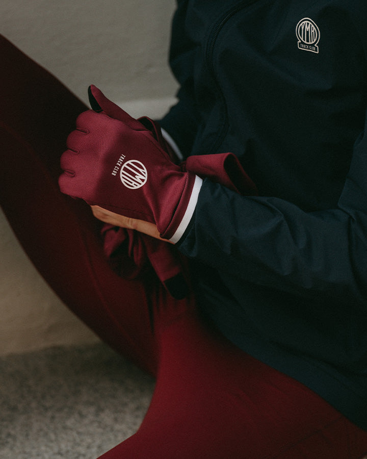 Åsunden Touch Gloves Burgundy Gloves YMR Track Club   