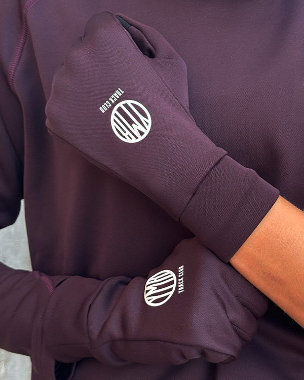 Åsunden Touch Gloves Maroon Gloves YMR Track Club