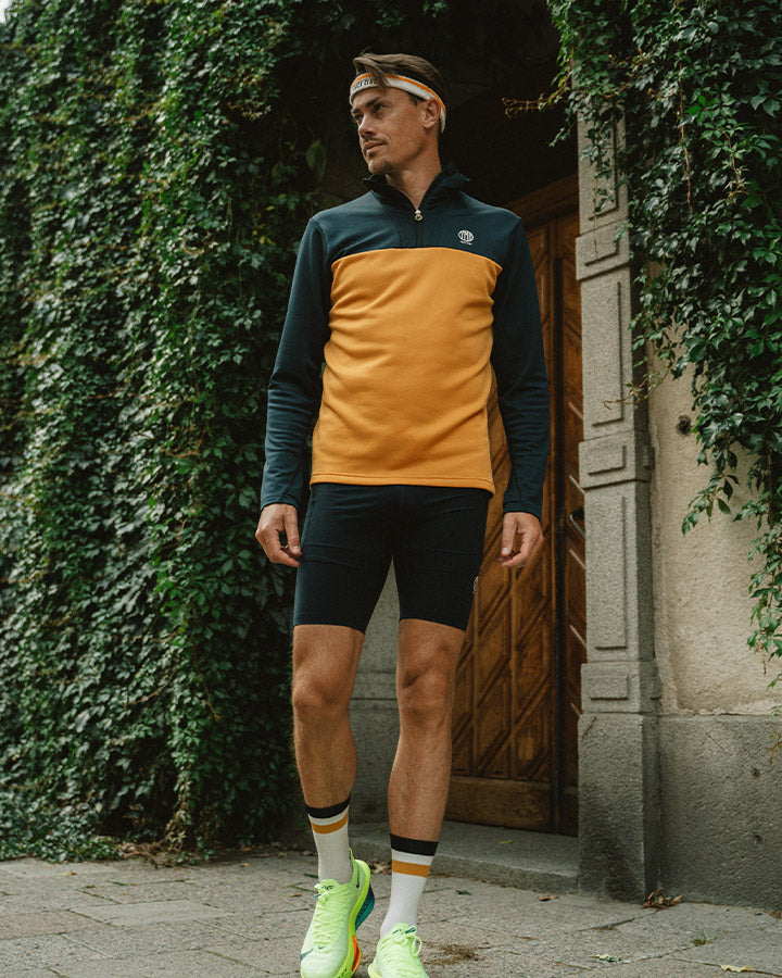 Åsunden Men's Half Zip Navy/Ochre Jacket YMR Track Club   