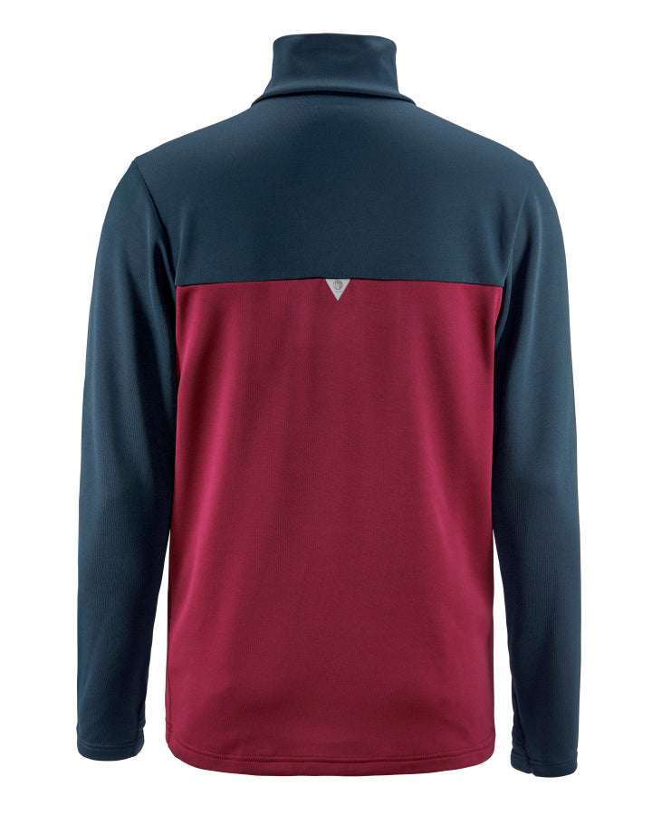 Åsunden Men's Half Zip Navy/Burgundy Long Sleeve YMR Track Club   