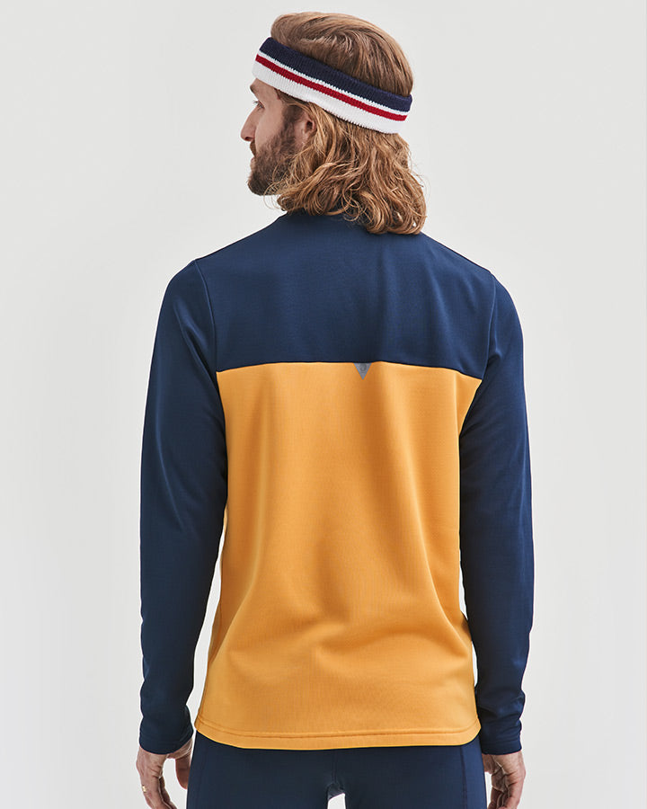 Åsunden Men's Half Zip Navy/Ochre Jacket YMR Track Club   