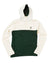 Åsunden Men's Half Zip Off-White/Green Hoodie YMR Track Club