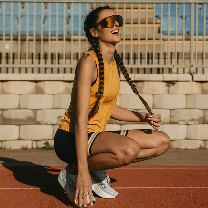 Massanella Performance Sunglasses Burgundy/Gold