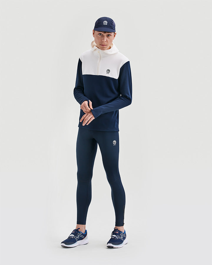 Åsunden Men's Half Zip Off-White/Navy Hoodie YMR Track Club   