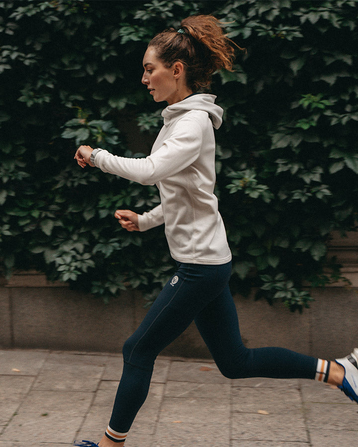 Åsunden Lades Hoodie Off-white/ Navy  YMR Track Club   