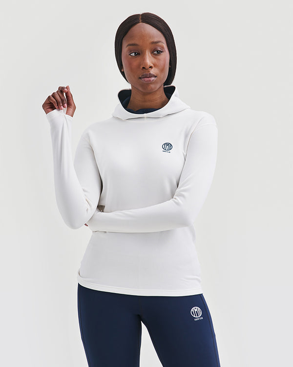 Åsunden Ladies Hoodie Off-white/ Navy YMR Track Club