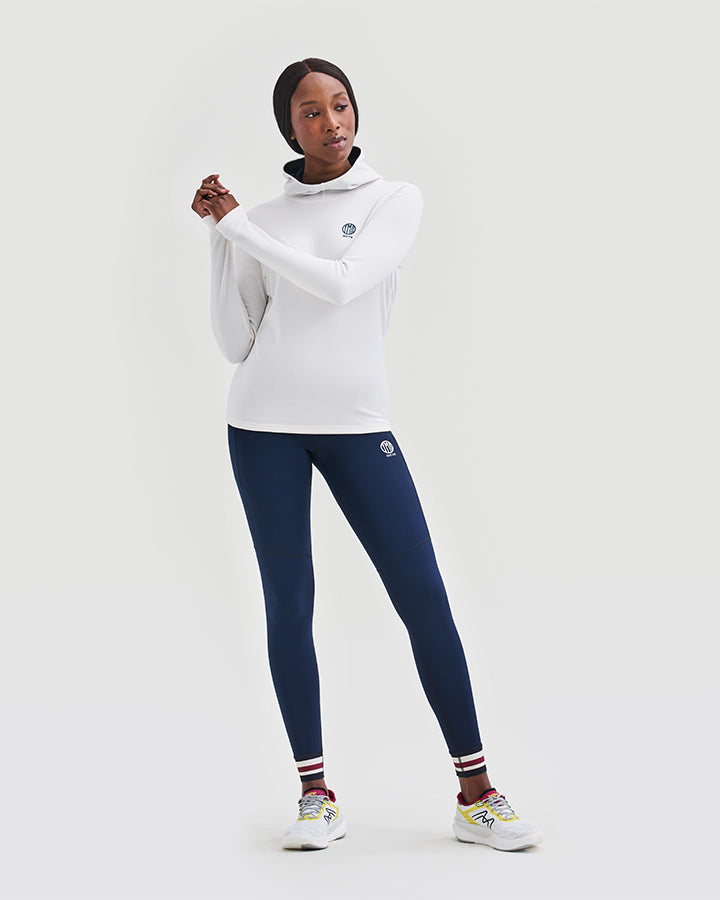 Åsunden Lades Hoodie Off-white/ Navy  YMR Track Club   