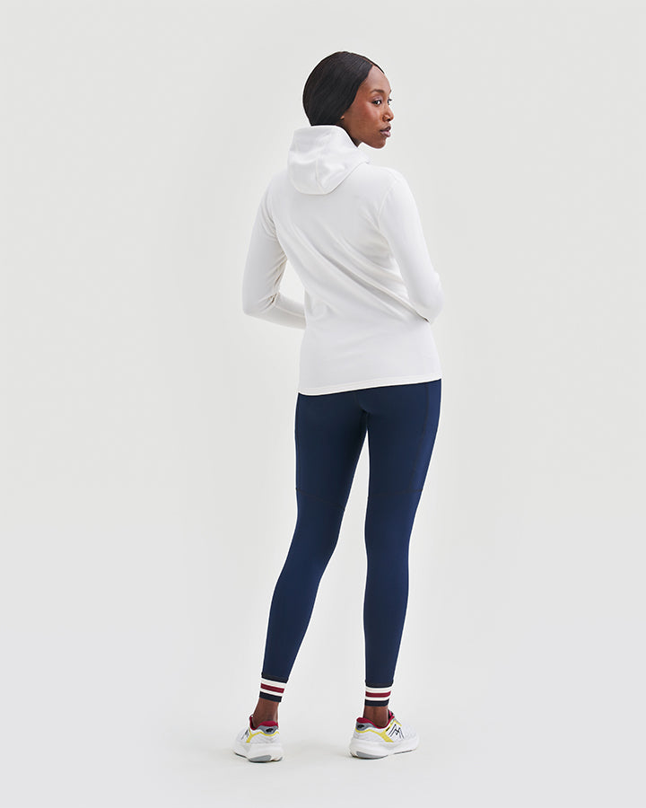 Åsunden Ladies Hoodie Off-white/ Navy YMR Track Club