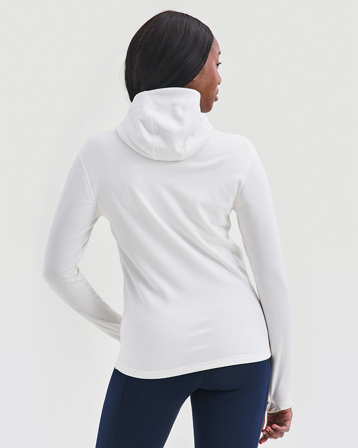 Åsunden Ladies Hoodie Off-white/ Navy YMR Track Club