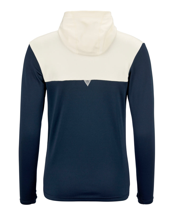 Åsunden Ladies half zip hoodie offwhite/navy Hoodie YMR Track Club
