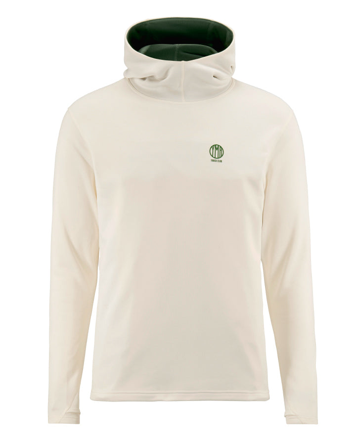 Åsunden Men's Hoodie Off-white/ Green  YMR Track Club   