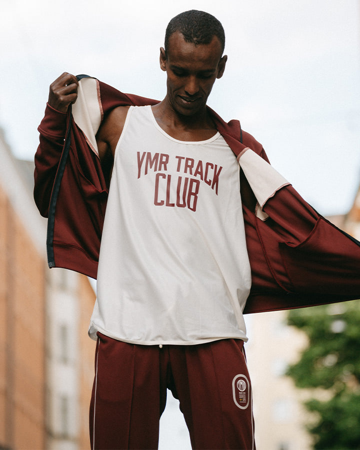 Stadion Men's Track Jacket Burgundy  YMR Track Club   