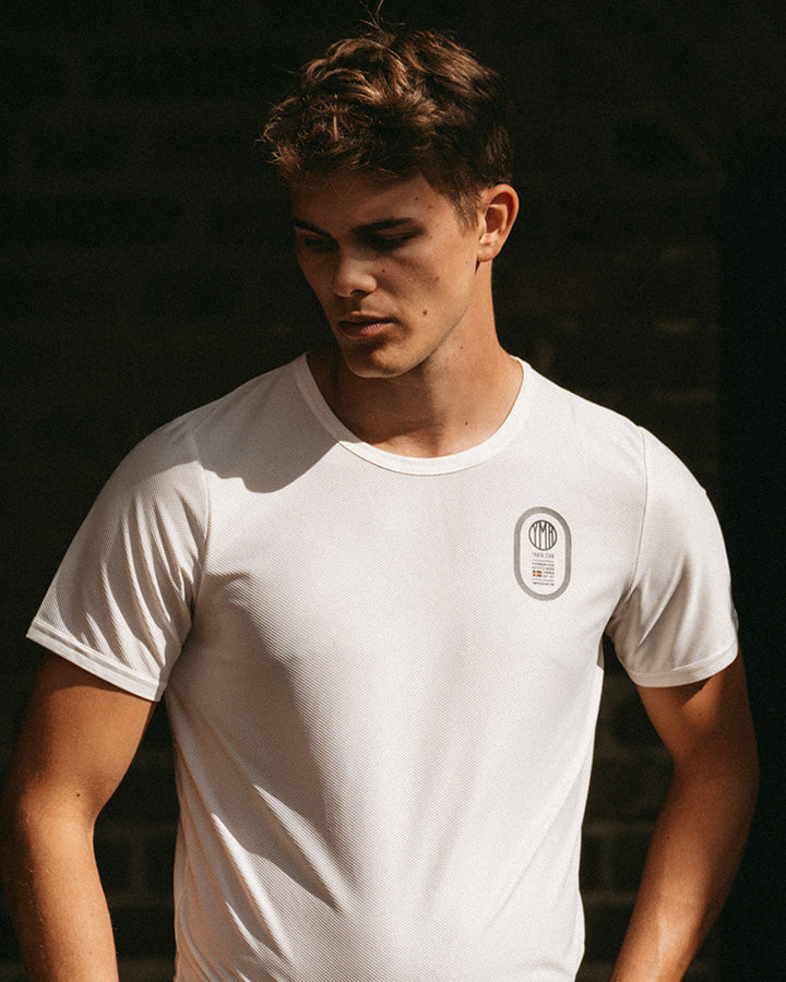 Stadion Men's T-shirt Off-White/Navy YMR Track Club