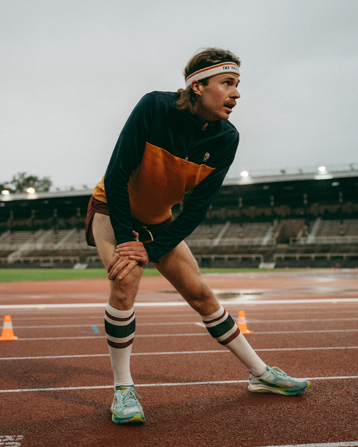 Åsunden Compression Socks Off-White/Navy Socks YMR Track Club