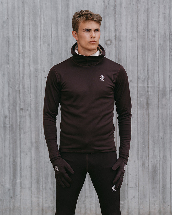 Siljan Men's Thermal Tights Maroon YMR Track Club